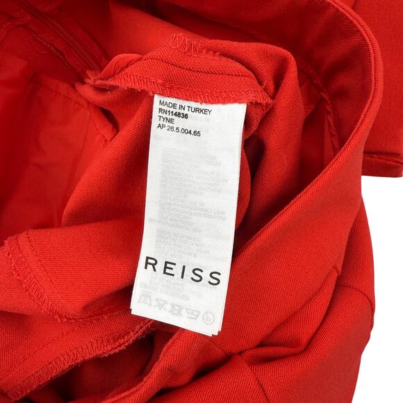 REISS Tyne Skinny Trousers Sz 0 Red - Picture 6 of 8